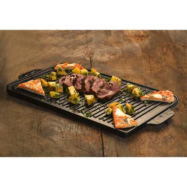 Gotham Steel Indoor Reversible Grill and Griddle Pan –Fits Gas