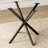 Rustic Square Side Table, X-Frame Metal Legs With Wood Grain Tabletop, Industrial Accent End Table For Living Room, Bedroom & Home Office, Brown, 31.5 X 31.5 X 29.5 Inches-1988903655