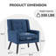 Fauteuil capitonné à dossier large rembourré-1592346161
