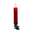 Ensemble de 10 bougies de Noël à DEL rouges avec pince et télécommande