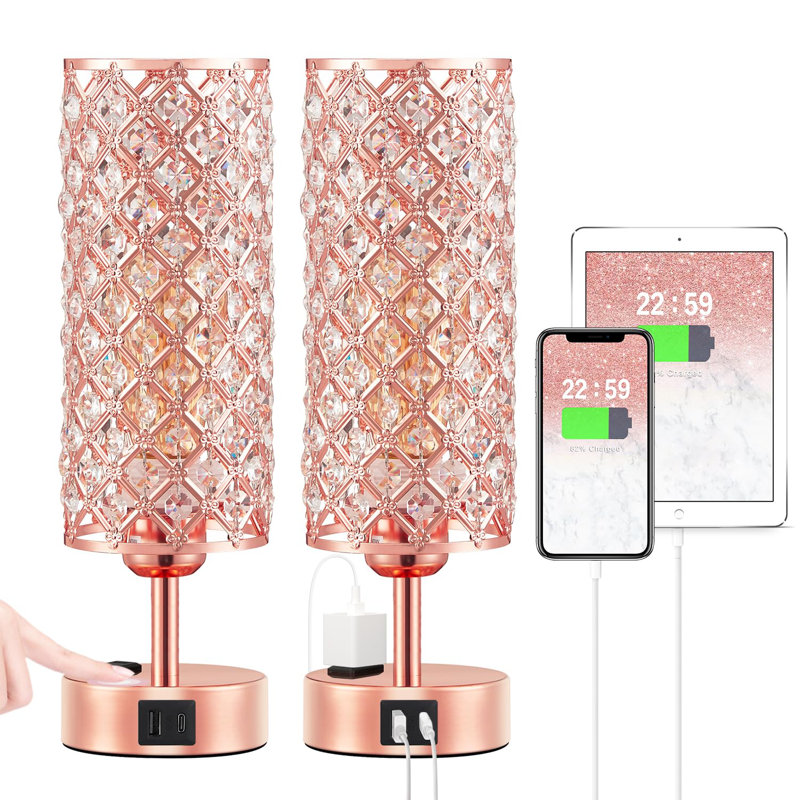 Lampe de table Calliope, Rose