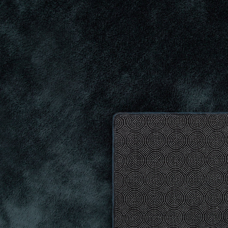 Cressex 100% Polyester Navy Blue Outdoor Rug, Square 200cm
