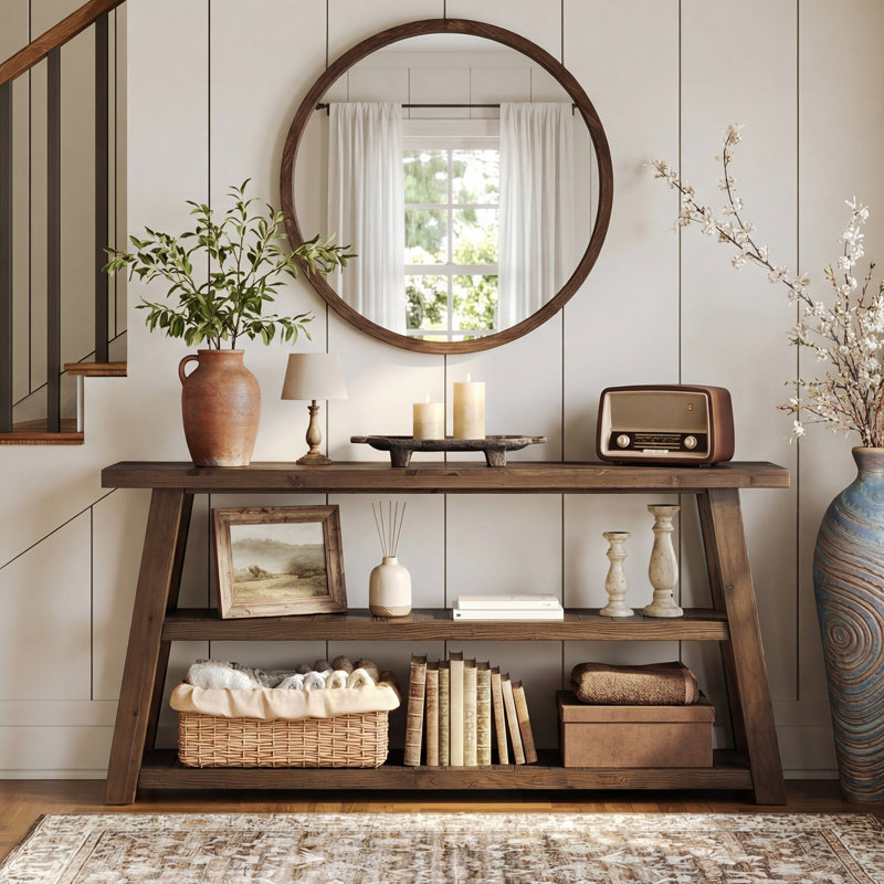62.99cm Solid Wood Console Table