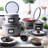 8-Piece Hard Shell China Dinnerware Storage Containers Set