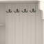 Armoire d'arbre de couloir multifonctionnelle gauche-droite avec rangement et 4 crochets pour le salon et le couloir-149069746