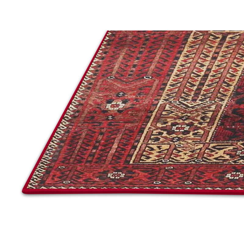 Marcourt Performance Oriental Indoor Rug, Rectangle 5' x 7'
