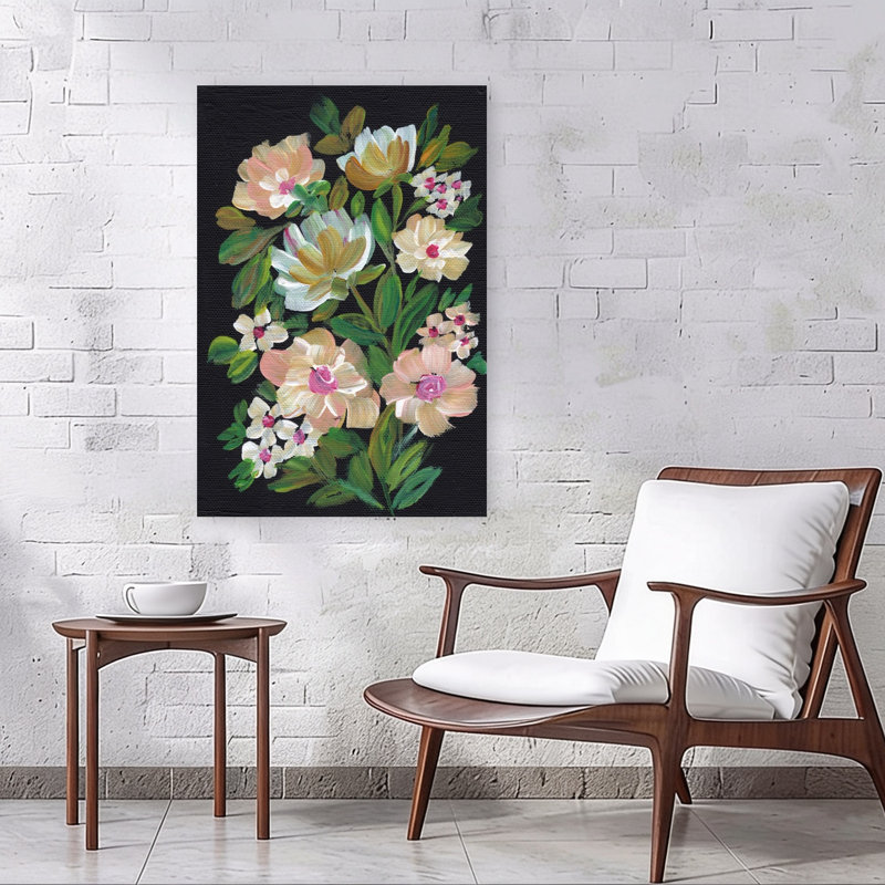 Art floral élégant, abstrait et moderne
