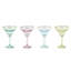 Rainbow Handmade Margarita Glass