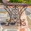 43in. Rectangular Mosaic Iron Table-129439558