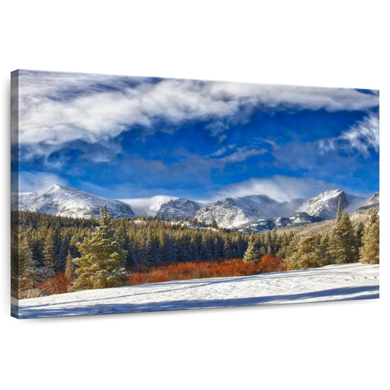 Alvord Rocky Mountain Park, heure d'hiver, Colorado, H 16 po x l 24 po