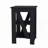 Black Table with 2 Shelves