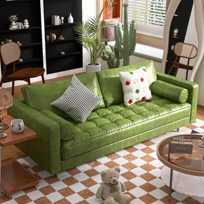 Green Minimalist Straight Sofa
