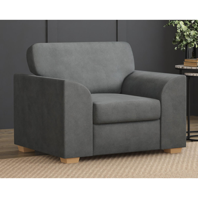 Upholstered Armchair, Steel