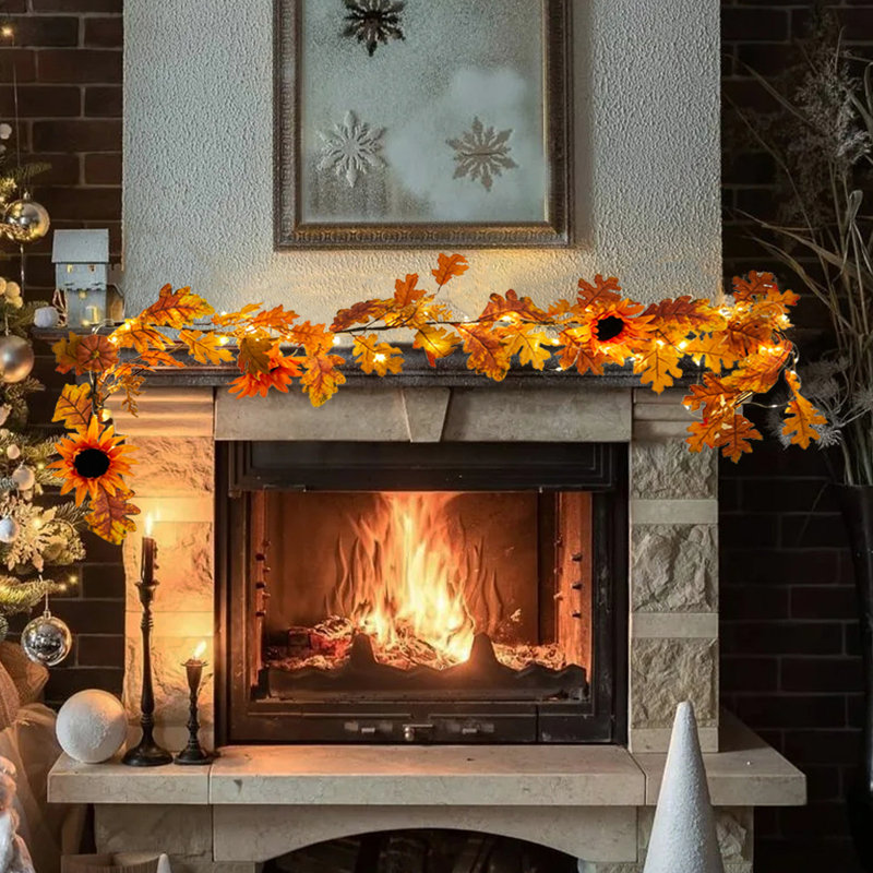 180cm Lighted Faux Garland with Lights