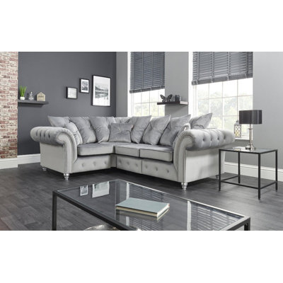Kensington 4 Seater Velvet Corner Sofa