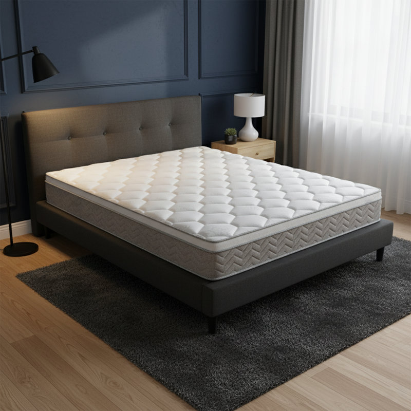Full Size 12'' Hybrid Mattress - Medium-Firm, Memory Foam & Pocket Spring - CertiPUR-US