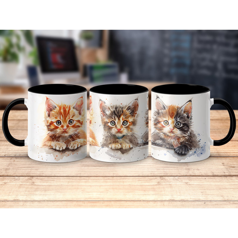 Ceramic Coffee Mug, Black, 2