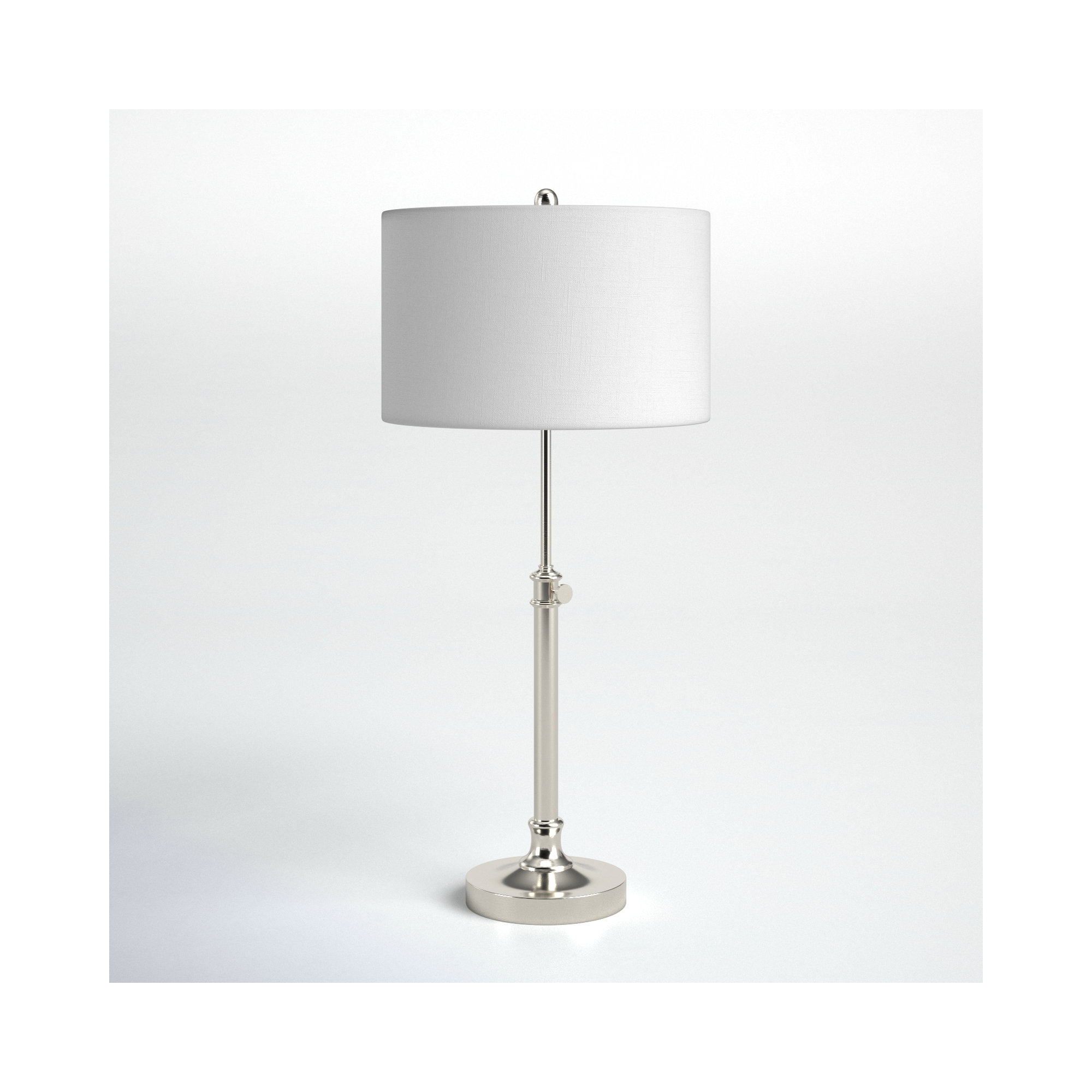 Elita Adjustable Metal Table Lamp, Brushed Steel