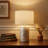 18’’ Natural Seashell Resin Table Lamp
