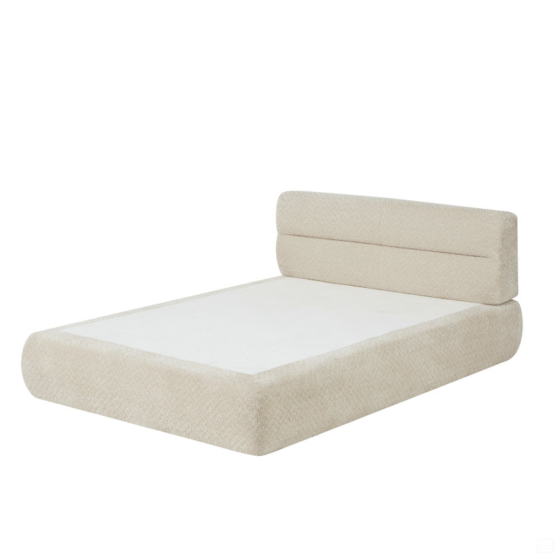 Lit compressible en chenille, Beige