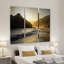 Coucher de soleil à Big Sur - image multi-pièces sur toile-38250408