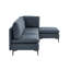Canapé modulaire en lin rembourré avec pieds en métal-680426940-680426941-680426942