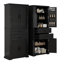 Storage Cabinet With Multi-Functional Storage Space For Kitchen/Bathroom/Dining Room/Living Room , 2 Drawers With Slide Rails, Adjustable Shelf-1267809857