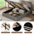 Raania Hydraulic Lift Up Upholstered  Storage  Bed with Wingback -457524858-457524855