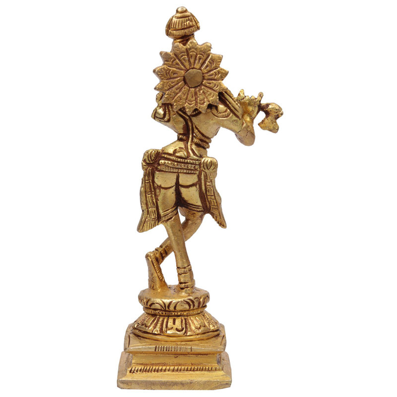 Statue de lord Krishna, Doré