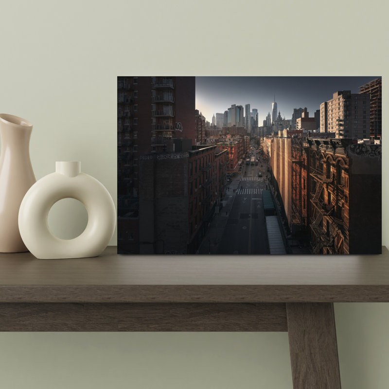 «Manhattan Contemporary Architecture City», art mural, H 18 po x l 12 po