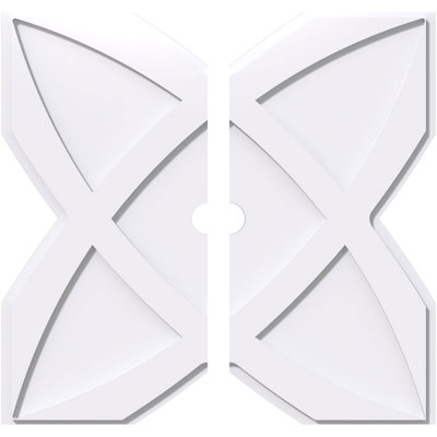 Médaillon de plafond contemporain en PVC de qualité architecturale Titus