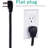 Philips 10-ft 6-Outlet Surge Protector, 1080J, Braided Cord, Black, SPC3064BGT1/37