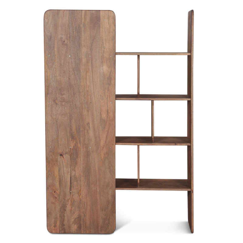 Hawker 48" Bookshelves in Dark Sienna, Natural Brown