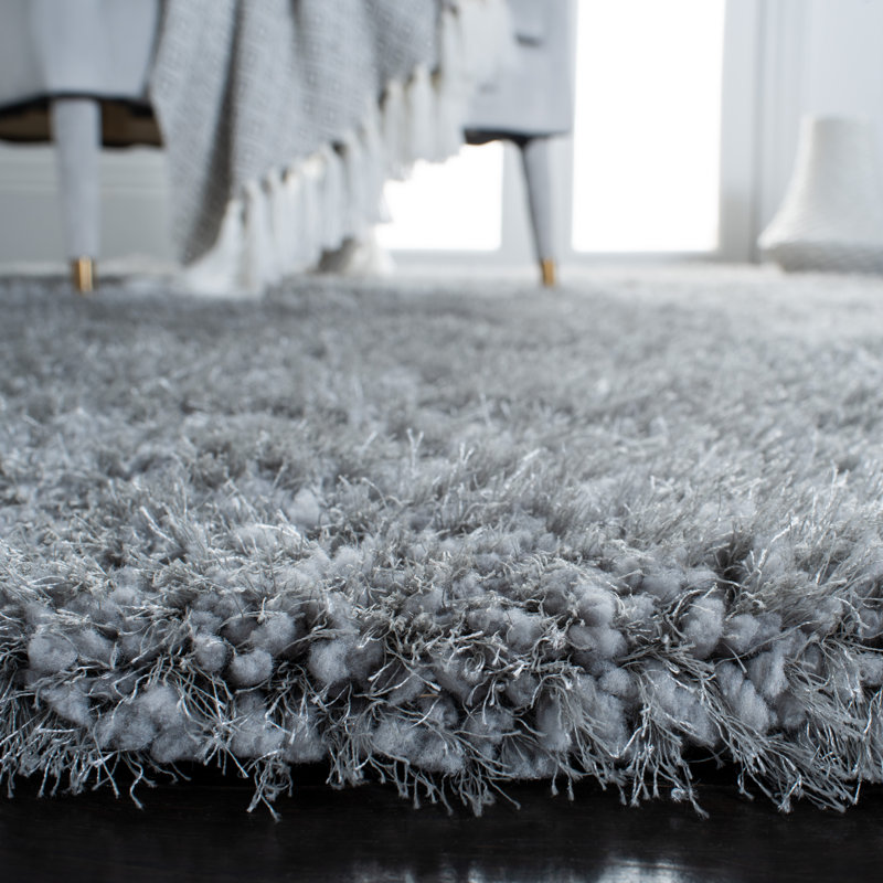 Delane Abstract Handmade Tufted Gray Area Rug, Runner 2'3" x 8'