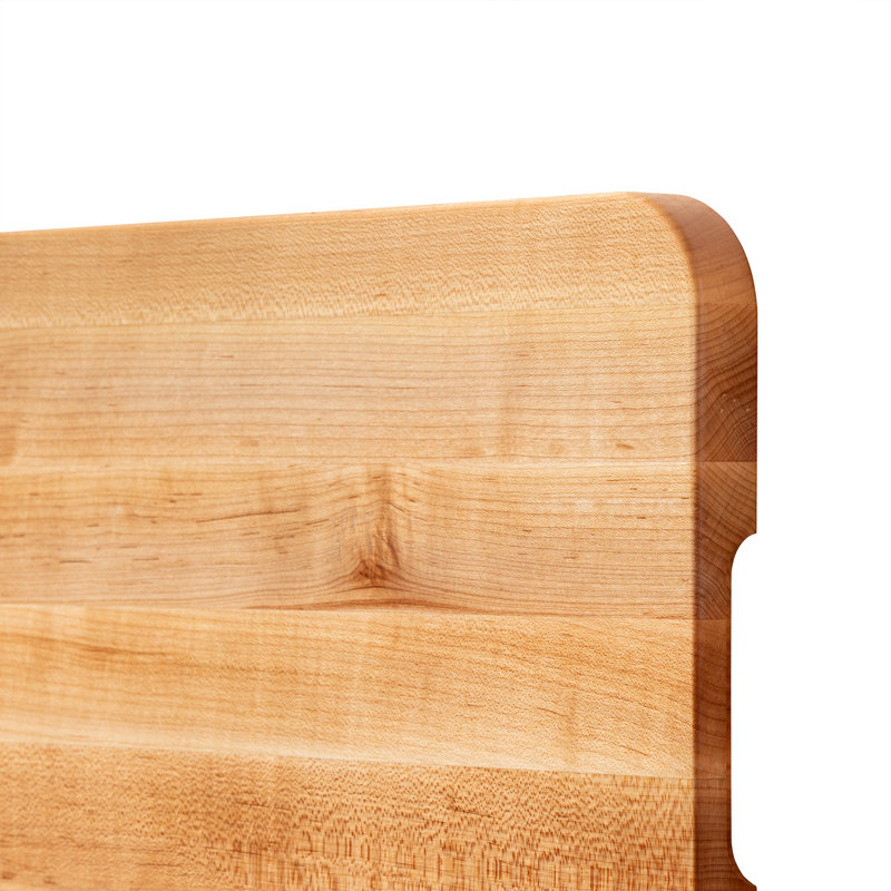 4-Cooks Series 1" Edge Grain Cutting Board, 12" W x 17" L, Maple