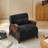 Modern Minimalist Chenille Accent Armchair-130932791