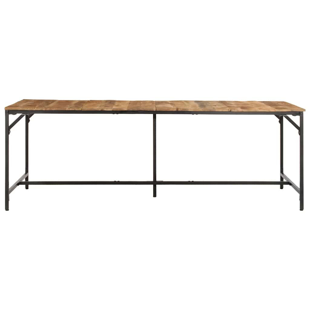 Vidaxl Dining Table 220X90x75 Cm Solid Wood Rough Mango Dining Room Table - Image 2