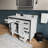 Dark Grey Bath Vanity 48 in. W x 22 in. D, White Quartz Top and 34 in. Mirror-1862693254