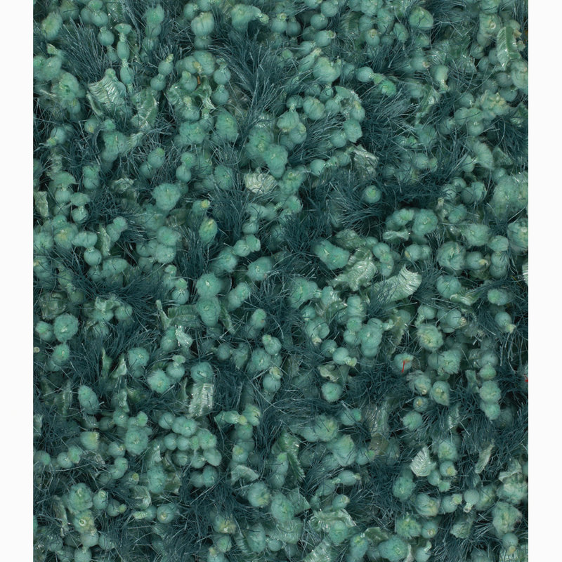 Tapis à aire unie vert moderne Benson, Aqua, Rectangle 7 pi 9 po x 10 pi 6 po