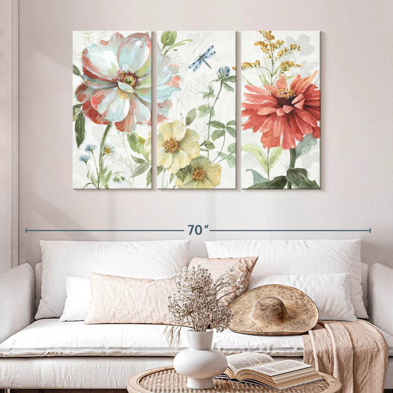 Harnek Spring Meadow II, 32" H x 50" W
