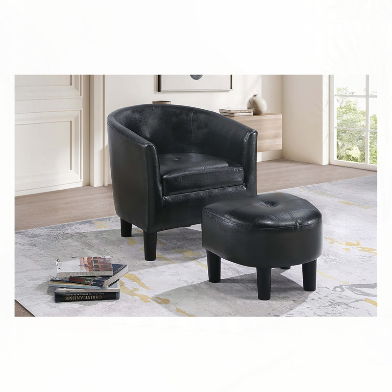 Chaise d'appoint et repose-pieds