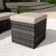 Repose-pieds de patio extérieur en osier PE Bellamy Stylish-682347159-682347153