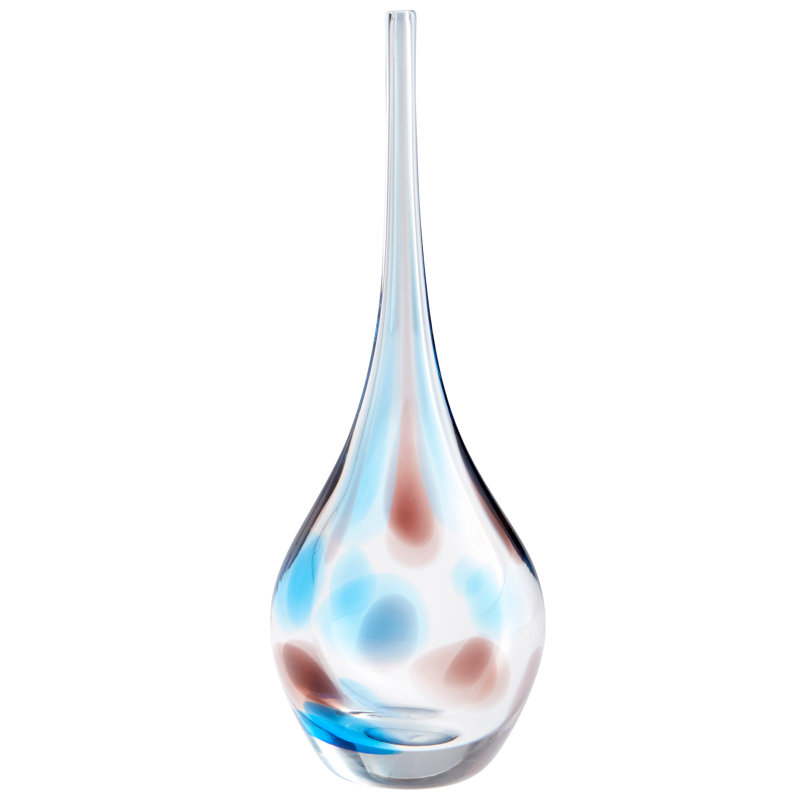 Pandora Glass Table Vase, 15.75" H x 6" W x 6" D