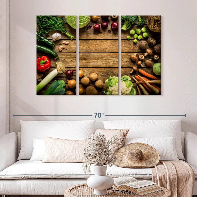 Yarlin Vegetable Feast, 32" H x 50" W
