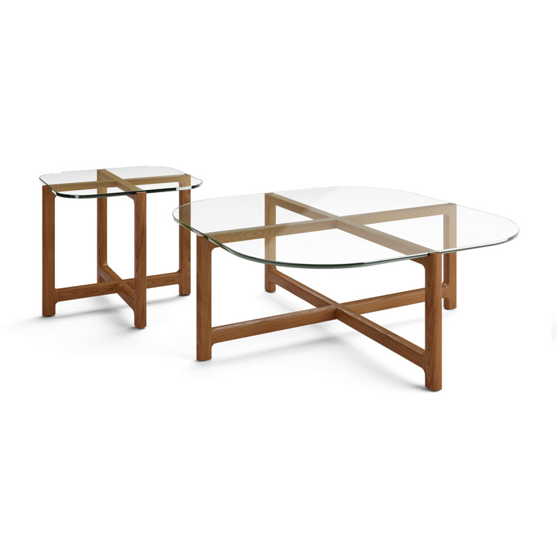 Quarry Coffee Table, Vintage Smoke Performance, Walnut