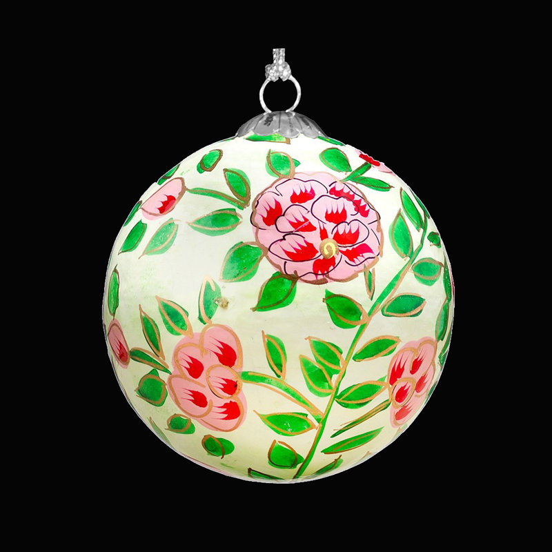 7.62cm Handmade Paper Plants & Flowers Bauble