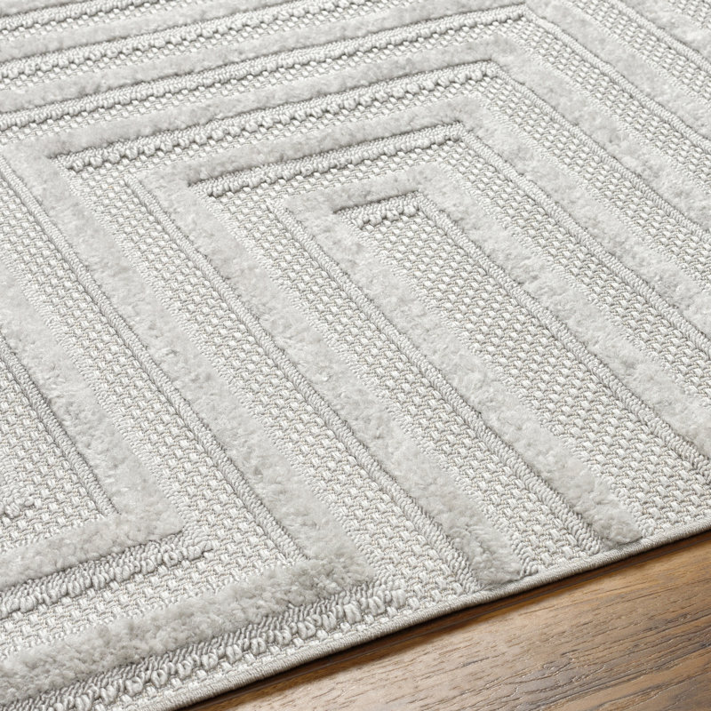 Geometric Indoor / Outdoor Rug, Runner 2'7" x 7'3"