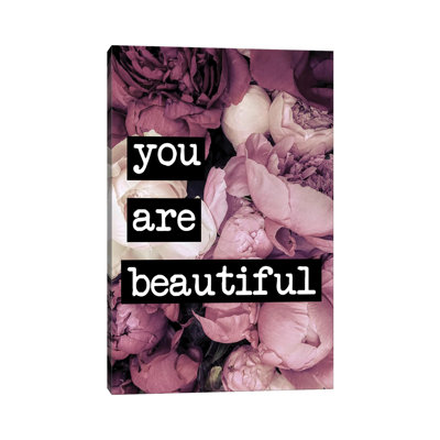 «You Are Beautiful» par Ruby and B - impression sur toile tendue