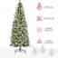 Arbre de Noël artificiel pré-éclairé enneigé-1047339138
