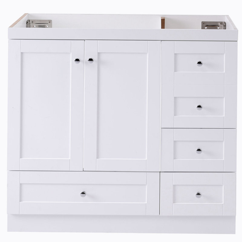 Base de meuble-lavabo simple 35,00 po seulement, Blanc